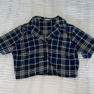 John Galt (Pacsun) cropped button up Size small